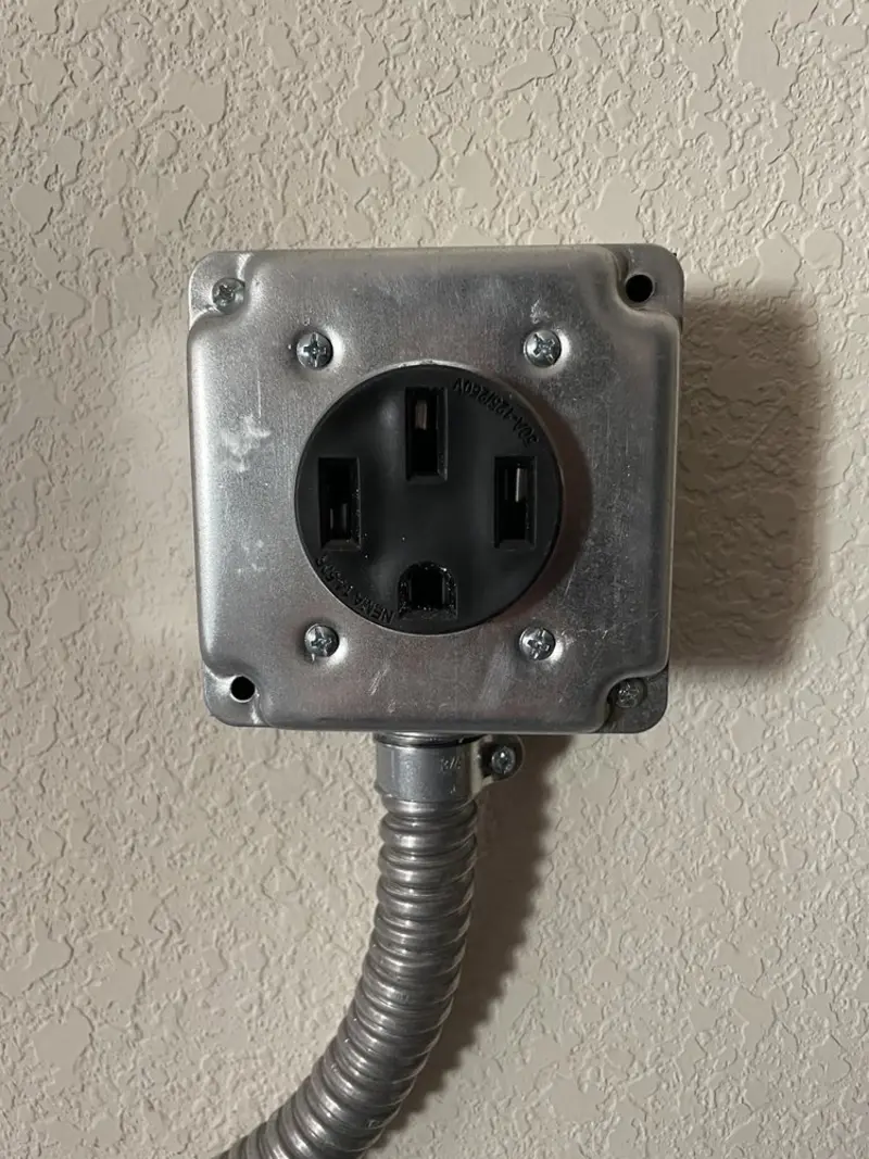 NEMA 14-50 outlet installed for Smart Home Electrical in Circleville